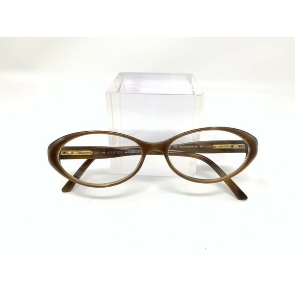 Gucci Eyeglasses Frame GG 2559 / STRASS 517 5T7 52 [] 15 Gold Logo Rhinestones - Picture 12 of 12